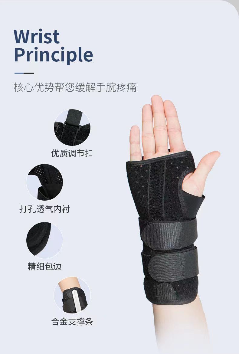 型號腕關(guān)節(jié)固定帶 品名醫(yī)用固定套帶 大中小號手腕骨折外固定護具